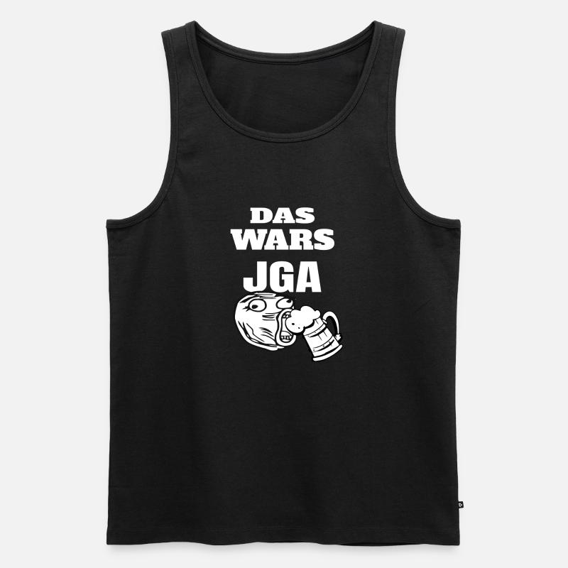 JGA - Männer Premium Bio Tank Top - Schwarz