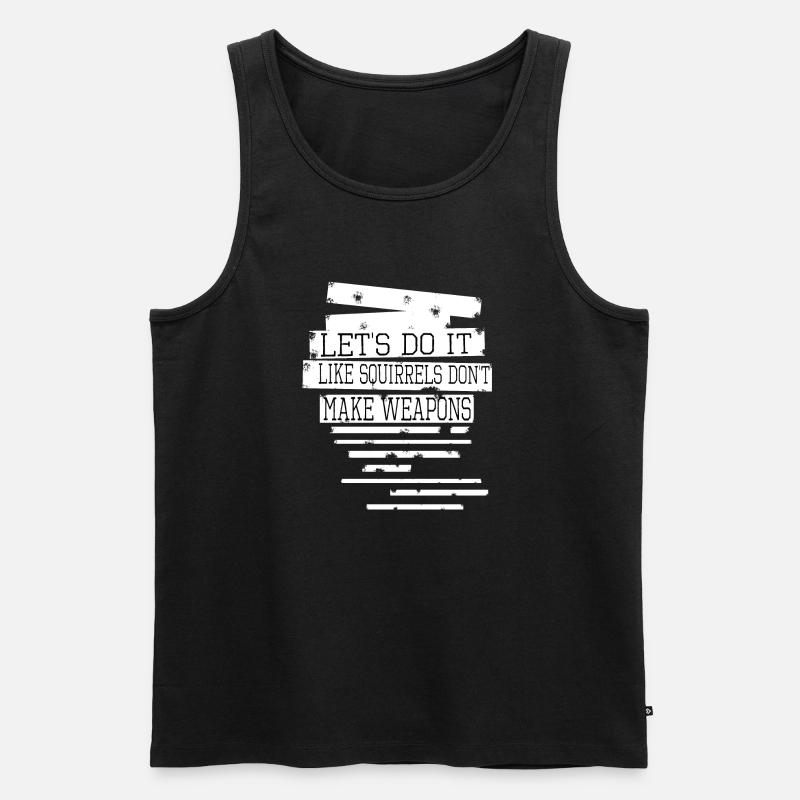 birthday statement hippy disarmament cool - Männer Premium Bio Tank Top - Schwarz