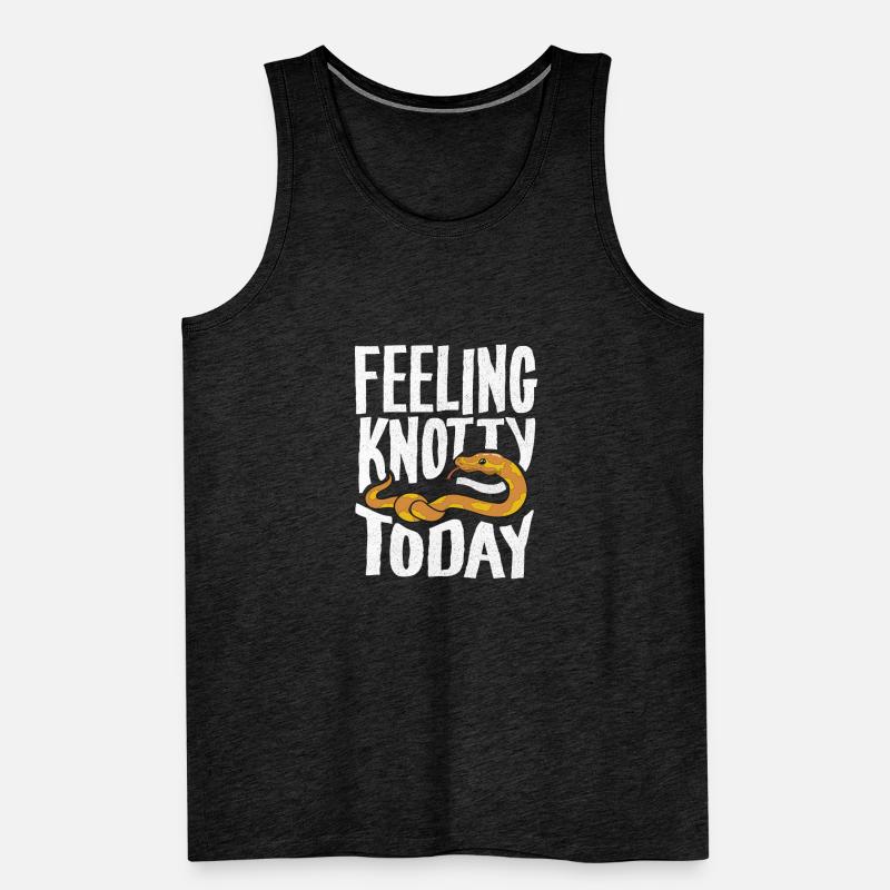 Banana Ball Python Herpetologist Feeling Knotty Männer Premium Bio Tank Top