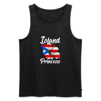 Island Princess Puerto Rico Boricua Puerto Rican - Männer Premium Bio Tank Top - Schwarz - Vorne - Michal (187cm)