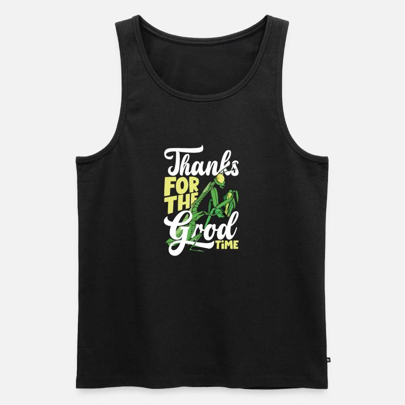 Praying Mantis Insect Bug Collector Thanks For - Männer Premium Bio Tank Top - Schwarz