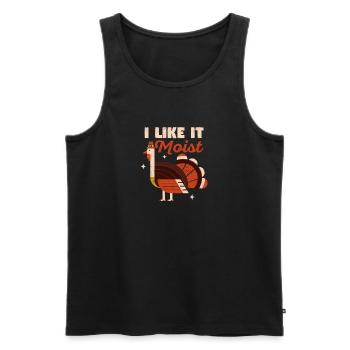 Turkey Day Funny Thanksgiving Dinner Pilgrim I - Männer Premium Bio Tank Top - Schwarz - Vorne - Michal (187cm)