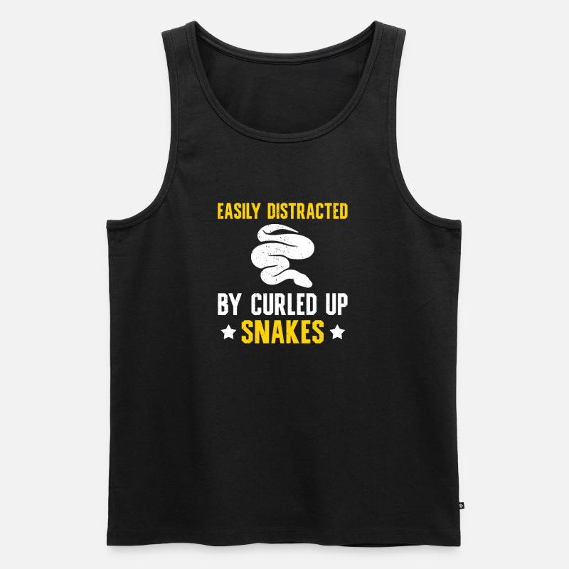 Banana Ball Python Spruch - Männer Premium Bio Tank Top - Schwarz