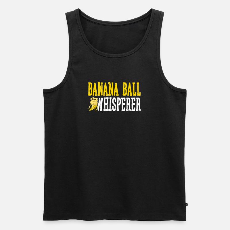 Banana Ball Python Flüsterer - Männer Premium Bio Tank Top - Schwarz
