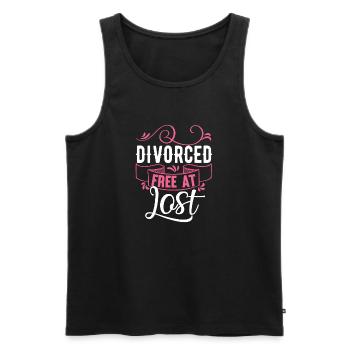 Witziges Scheidungsgeschenk Sarkastische Scheidung - Männer Premium Bio Tank Top - Schwarz - Vorne - Michal (187cm)