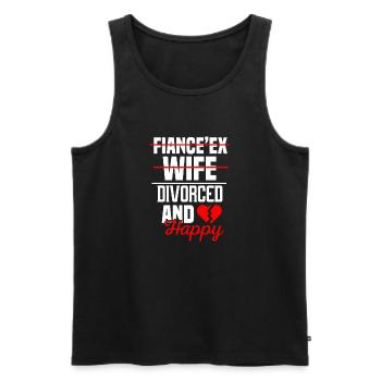 Witziges Scheidungsgeschenk Sarkastische Scheidung - Männer Premium Bio Tank Top - Schwarz - Vorne - Michal (187cm)