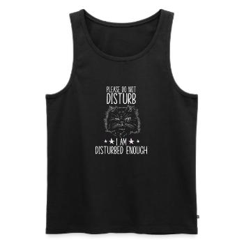 Katzen Zubehör für Katzenhalter Kitten Katzen - Männer Premium Bio Tank Top - Schwarz - Vorne - Michal (187cm)