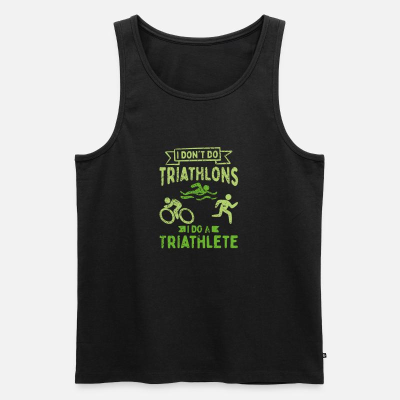 Triathlon Triathlet - Männer Premium Bio Tank Top - Schwarz