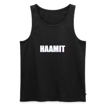 Haamit Erzgebirge - Männer Premium Bio Tank Top - Schwarz - Vorne - Michal (187cm)