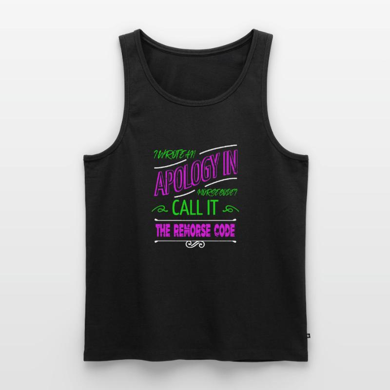 college student programming computer language Men's Premium Organic Tank Top