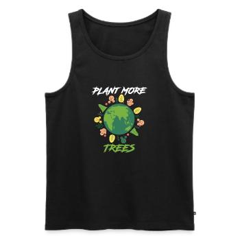 Earth Day Earthday Environmental Protection Environment Nature - Men's Premium Organic Tank Top - black - Front - Michal (187cm)
