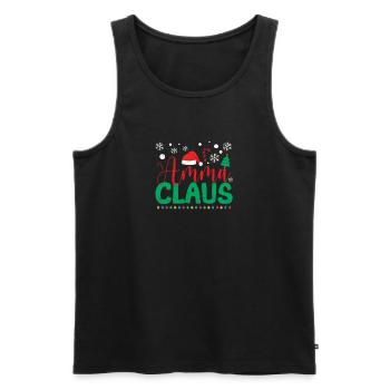 Chapeau de Père Noël Drôle De Grand-mère Pyjama de Noël - Débardeur bio Premium Homme - noir - Devant - Michal (187cm)