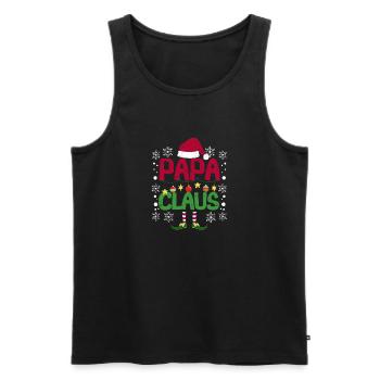 Santa Matching Famille Pyjama de Noël Noël Noël - Débardeur bio Premium Homme - noir - Devant - Michal (187cm)