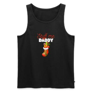 Freche Weihnachtswitze Stocking Dirty Xmas Stuff - Männer Premium Bio Tank Top - Schwarz - Vorne - AI Model Male 178 light (178cm)
