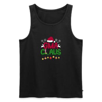 Santa Funny Grandma Noël Pyjama Noël PJ - Débardeur bio Premium Homme - noir - Devant - Michal (187cm)