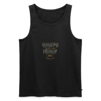 Awesome Since 1957 Mostly Original Parts Birthday - Männer Premium Bio Tank Top - Schwarz - Vorne - Michal (187cm)