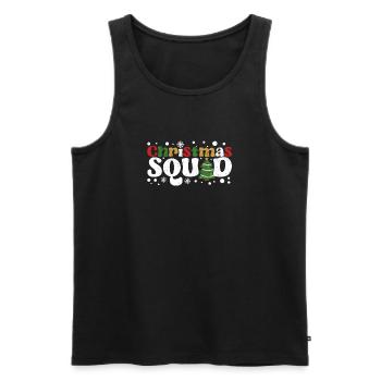 Weihnachten Kader Weihnachtsmann Familie Matching - Männer Premium Bio Tank Top - Schwarz - Vorne - AI Model Male 178 light (178cm)