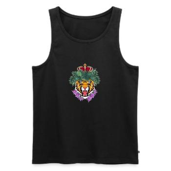 King Of The Jungle! - Men's Premium Organic Tank Top - black - Front - Michal (187cm)