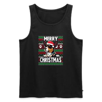 Pyjama de chien mignon - Jouet Fox Terrier Dog Lover Christ - Débardeur bio Premium Homme - noir - Devant - Michal (187cm)