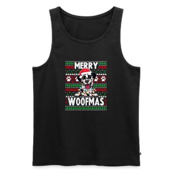 Pyjama pour chien mignon - Dalmatian Dog Lover Christmas - Débardeur bio Premium Homme - noir - Devant - Michal (187cm)