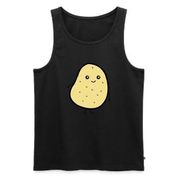 cute potatoe - Männer Premium Bio Tank Top - Schwarz - Vorne - AI Model Male 178 light (178cm)