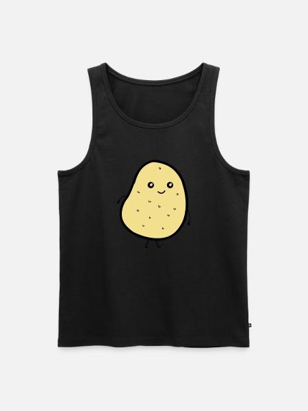 cute potatoe - Männer Premium Bio Tank Top - Schwarz
