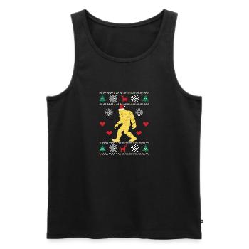 Santasquatch Bigfoot Père Noël Sasquatch - Débardeur bio Premium Homme - noir - Devant - Michal (187cm)