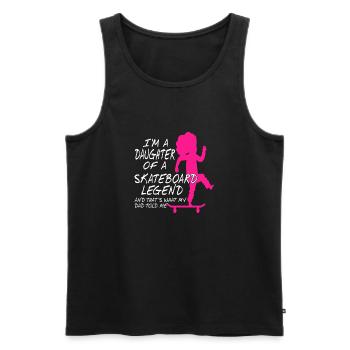 I'm A Daughter Of A Skateboard Legend Funny - Men's Premium Organic Tank Top - black - Front - Michal (187cm)