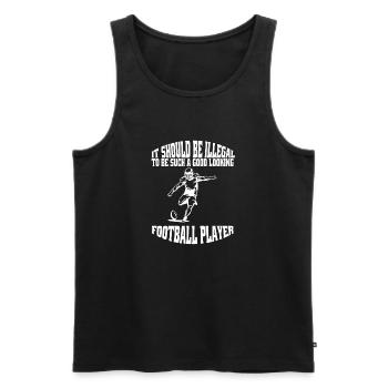 Entraîneur de football américain Fan de football américain - Débardeur bio Premium Homme - noir - Devant - Michal (187cm)