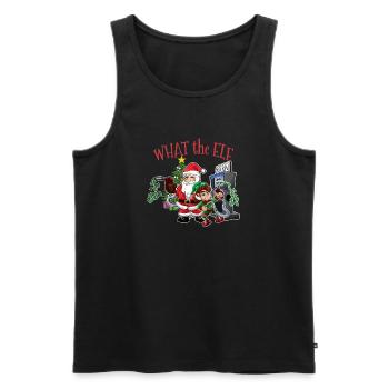 Christmas Expensive Gas - What The Elf Christmas 2 - Männer Premium Bio Tank Top - Schwarz - Vorne - Michal (187cm)