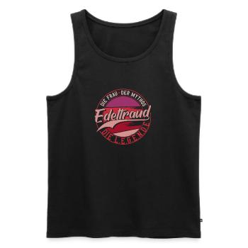 Die frau der Mythos die Legende Edeltraud Geschenk - Männer Premium Bio Tank Top - Schwarz - Vorne - Michal (187cm)