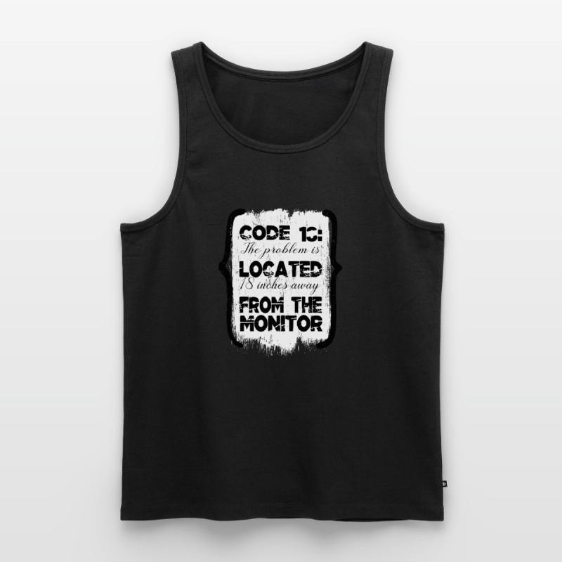 encrypt equestrian hacking computer codes fun Männer Premium Bio Tank Top
