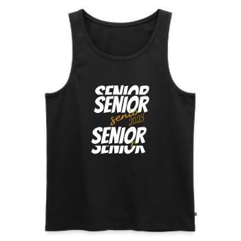 Senior 2023 Klasse von 2023 Abschluss 2023 Geschenk - Männer Premium Bio Tank Top - Schwarz - Vorne - Michal (187cm)