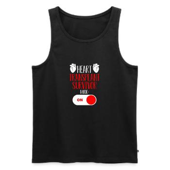 Open-heart surgery - Men's Premium Organic Tank Top - black - Front - AI Model Male 178 light (178cm)