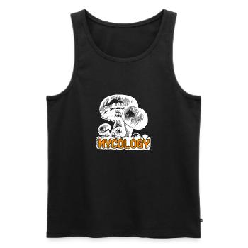 Mycology Retro Fungus Mycology Lover T-Shirt - Männer Premium Bio Tank Top - Schwarz - Vorne - AI Model Male 178 light (178cm)