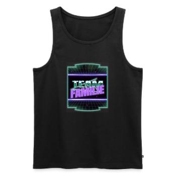 sprüche geek weihnachten geschenkidee humor - Männer Premium Bio Tank Top - Schwarz - Vorne - Michal (187cm)