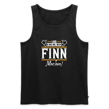 Finn Geschenkidee Geschenk Geburtstag - Männer Premium Bio Tank Top - Schwarz - Vorne - Michal (187cm)