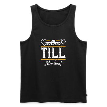 Till Geschenkidee Geschenk Geburtstag - Männer Premium Bio Tank Top - Schwarz - Vorne - Michal (187cm)