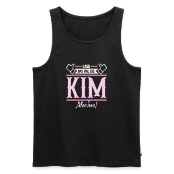 Kim Geschenkidee Geschenk Geburtstag - Männer Premium Bio Tank Top - Schwarz - Vorne - Michal (187cm)
