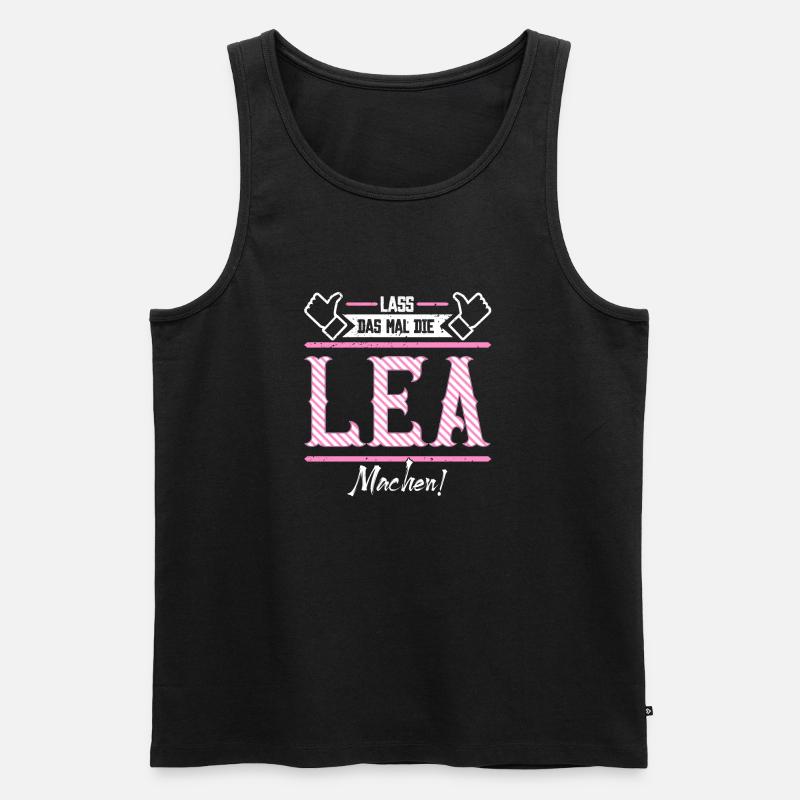 Lea Geschenkidee Geschenk Geburtstag - Männer Premium Bio Tank Top - Schwarz