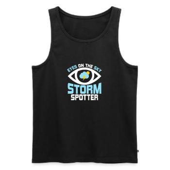 Eyes On The Sky - Storm Spotter Meteorologist Sto - Männer Premium Bio Tank Top - Schwarz - Vorne - AI Model Male 178 light (178cm)