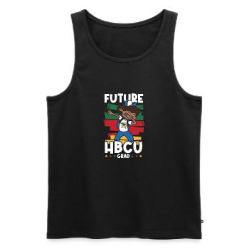 Hbcu Clothing Historic Black College - Men's Premium Organic Tank Top - black - Front - AI Model Male 178 light (178cm)