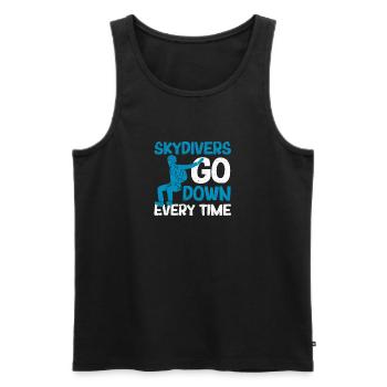 Fallschirmspringer Fallschirmspringer gehen jedes - Männer Premium Bio Tank Top - Schwarz - Vorne - Michal (187cm)