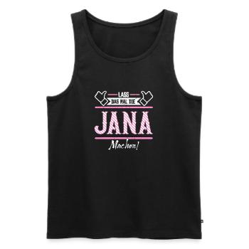 Jana Geschenkidee Geschenk Geburtstag - Männer Premium Bio Tank Top - Schwarz - Vorne - Michal (187cm)