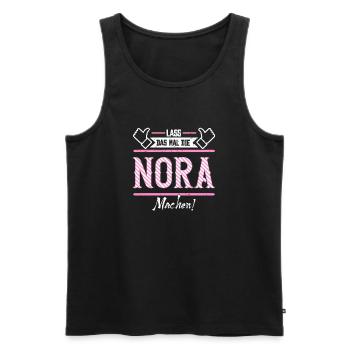 Nora Geschenkidee Geschenk Geburtstag - Männer Premium Bio Tank Top - Schwarz - Vorne - AI Model Male 178 light (178cm)