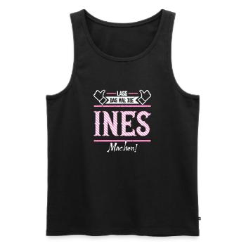 Ines Geschenkidee Geschenk Geburtstag - Männer Premium Bio Tank Top - Schwarz - Vorne - AI Model Male 178 light (178cm)