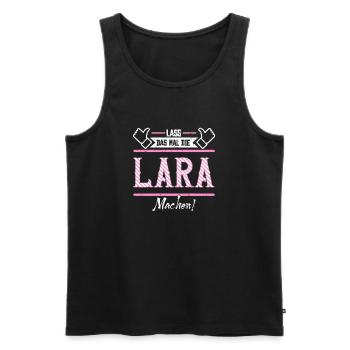 Lara Geschenkidee Geschenk Geburtstag - Männer Premium Bio Tank Top - Schwarz - Vorne - AI Model Male 178 light (178cm)