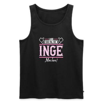 Inge Geschenkidee Geschenk Geburtstag - Männer Premium Bio Tank Top - Schwarz - Vorne - AI Model Male 178 light (178cm)