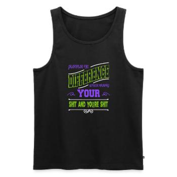 joke writer funny quote editor funny novel awesome - Men's Premium Organic Tank Top - black - Front - Michal (187cm)