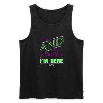 swimming pool tshirts beer art beer tshirt liquor - Männer Premium Bio Tank Top - Schwarz - Vorne - AI Model Male 178 light (178cm)